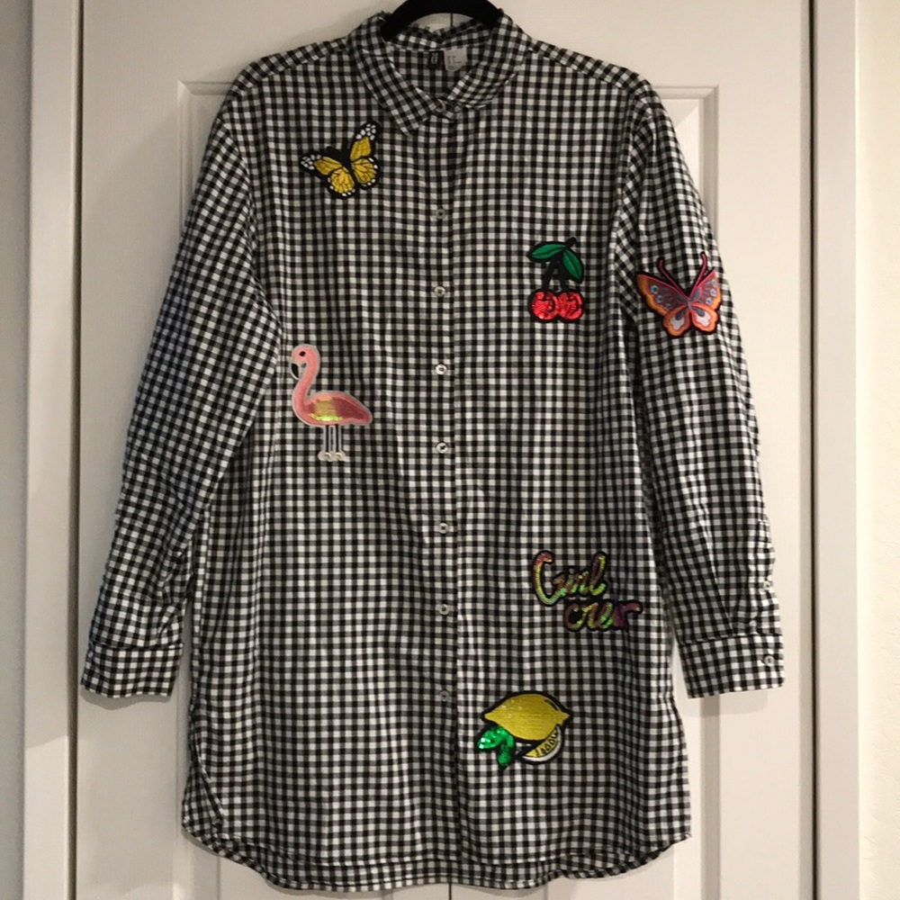 H&M long shirt/dress size 8